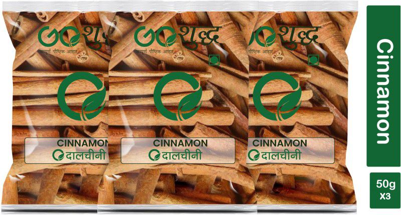 Goshudh Premium Quality Dalchini Sabut (Cinnamon Stick)-50gm (Pack Of 3)  (3 x 50 g)