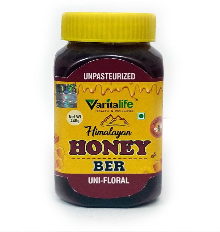 VaritaLife Himalayan Unifloral Ber Raw Honey  (440 ml)