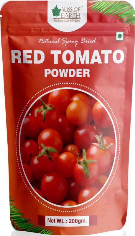 Bliss of Earth Tomato Tamatar Powder Natural spray Dried Great for cooking, Instant soup, puree  (200 g)