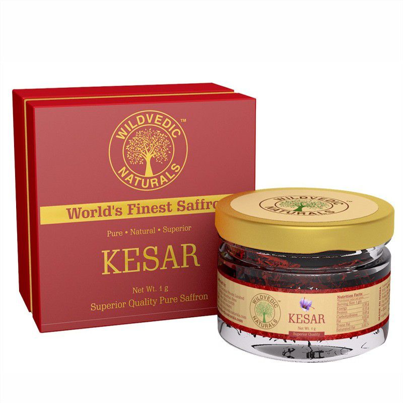 Wildvedic naturals Pure Kashmiri Kesar / Saffron threads  (1 g)