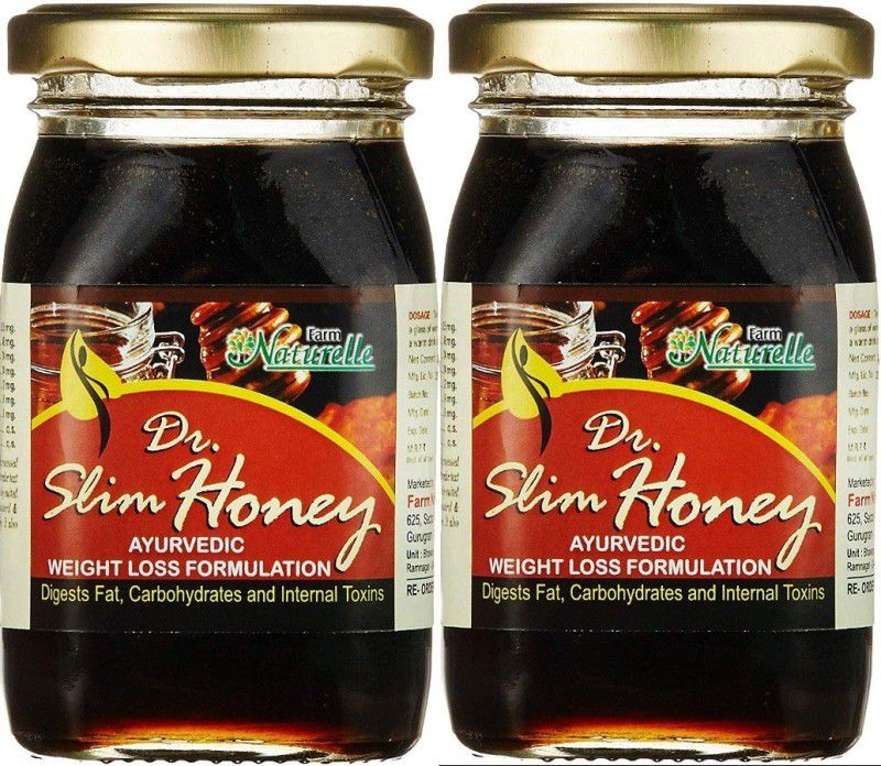 Farm Naturelle Finest Doctor Slim Honey-Slimming/Weight Loss/Fat Loss Forest Honey with Herbs 250gms ( Pack of 2)  (2 x 250 g)