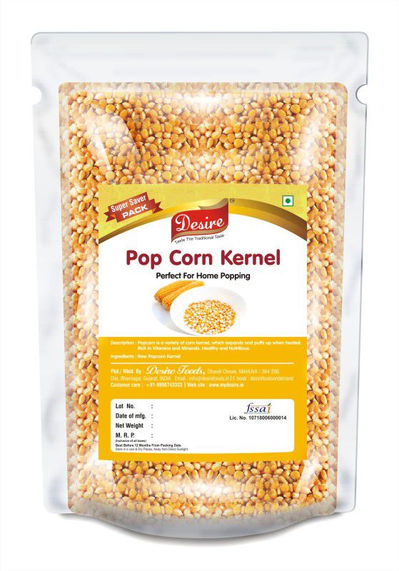 Desire Foods Pop Kernels 500 Gram Corn  (500 g)