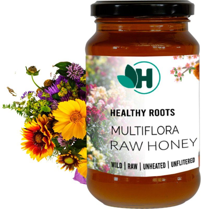 Healthy Roots Mutiflora Honey 1Kg Organic Raw Unprocessed ( Pure & Natural )  (1 kg)