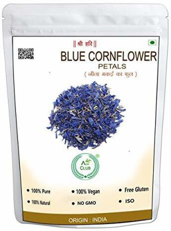 AGRI CLUB Bluecorn Flower Petals 100gm/3.52oz Herbs Herbal Infusion Tea Pouch  (100 g)
