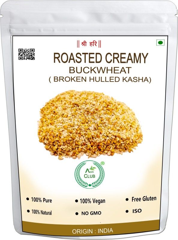 AGRI CLUB roasted creamy buckwheat kernels-2 Kg Pouch  (2 kg)
