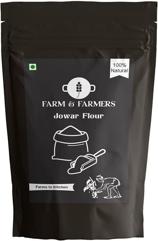Farm & Farmers Premium Quality | Pure & Natural, Unadulterated Organic Jowar Atta | Sorghum  (500 g)