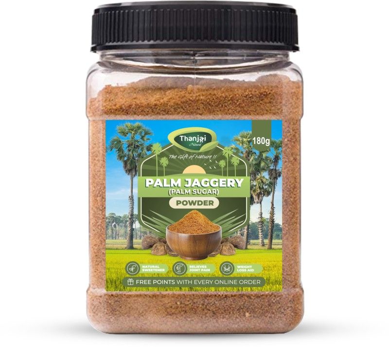 THANJAI NATURAL Palm Sugar (180g X 5) 900g 100% Natural Traditional Made Method Sugar  (900 g, Pack of 5)