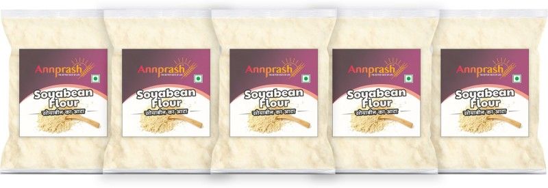 Annprash Premium Quality Soyabean flour/ Soyabean Atta -2.5KG (500GMx5)  (2500 g, Pack of 5)