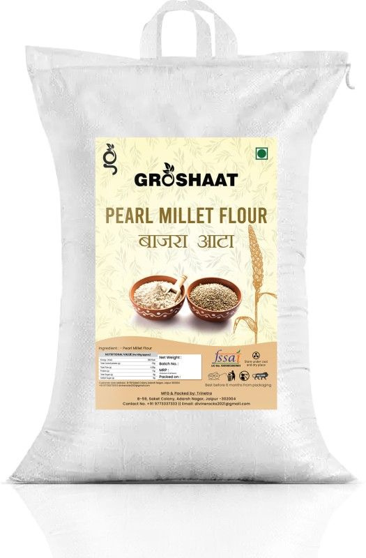 Groshaat Bajra Atta (Pearl millet Flour) - 5Kg  (5000 g)