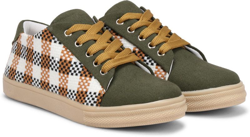 Sneakers For Women  (Olive)