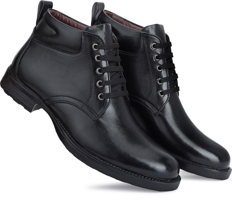 Premium Quality Boots For Men  (Black)