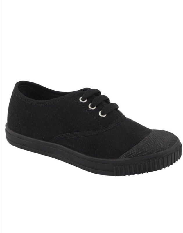 Lace Tennis Shoes For Boys  (Black)