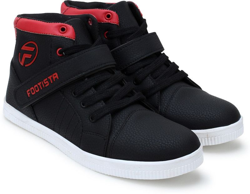 Ranger High Tops For Men  (Red, Black)
