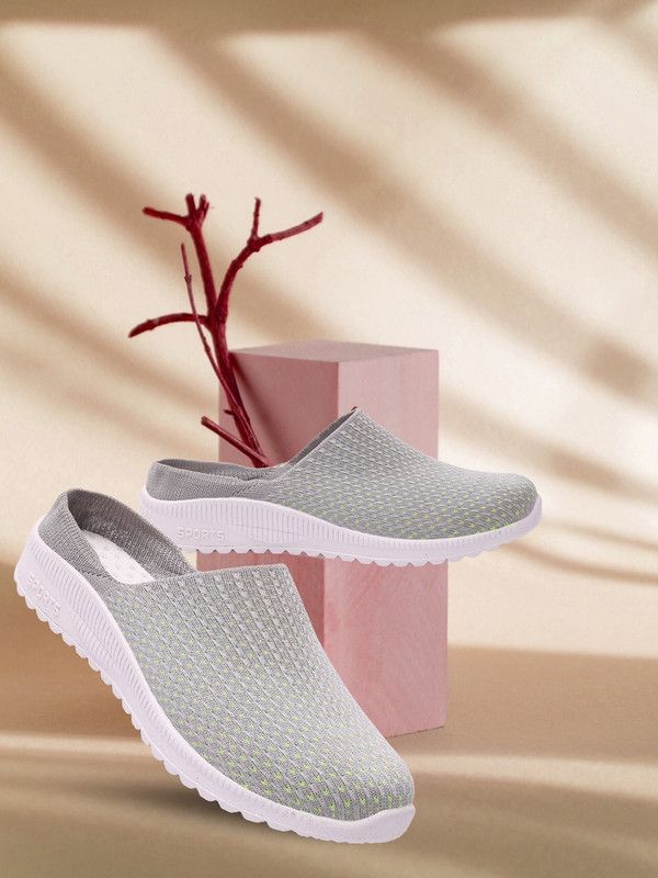 women loafer style socks slip-ons Sneakers For Women  (Grey)