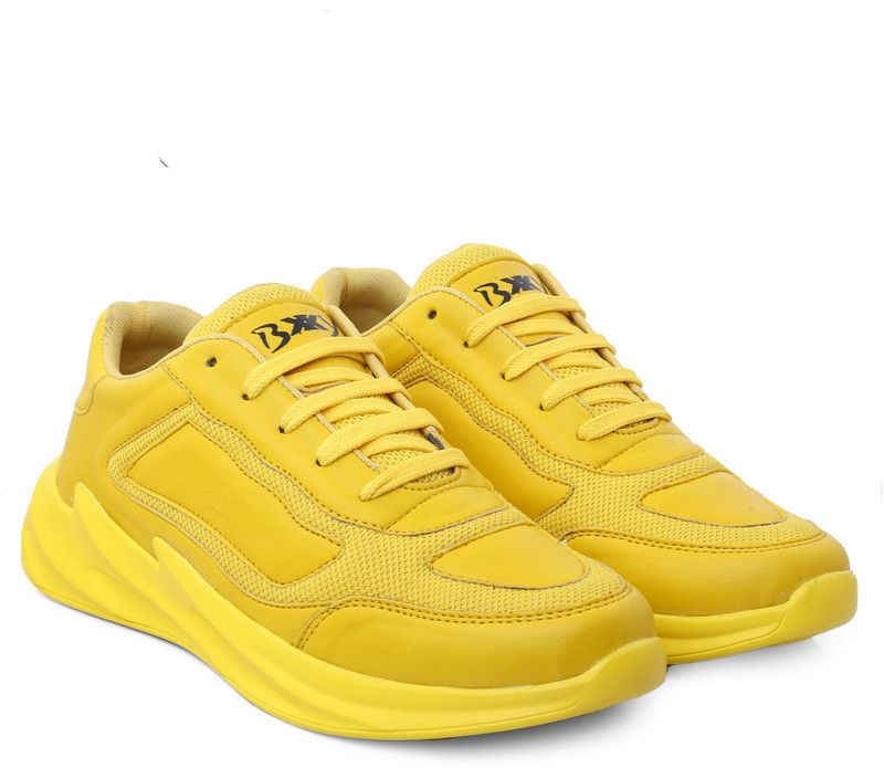Men's Latest Casual Shoe Walking Shoes For Men  (Yellow)