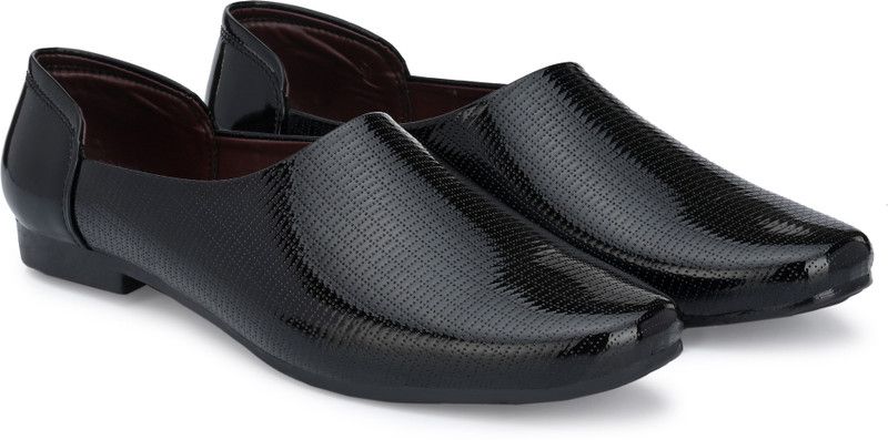 Nagra Jutti Mojaris For Men  (Black)