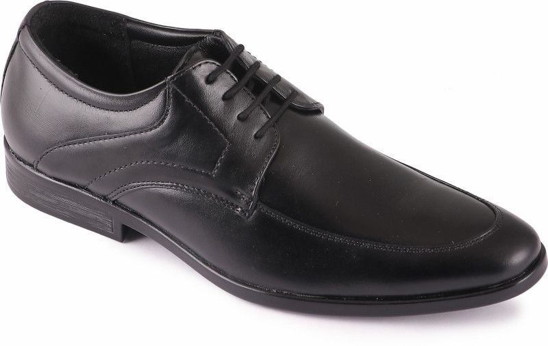 Genuine Leather Formal Shoe 117 Lace Up For Men  (Black)