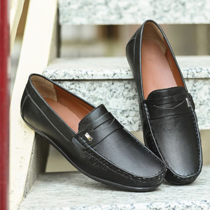 Outdoor/Party Wear/Loafers Shoe Loafers For Men  (Black)