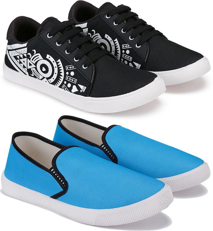 Swiggy Casual Shoes For Men Sneaker,Loafer shoes for Men Multicolour Pack Of 2 Sneakers For Men  (Multicolor)