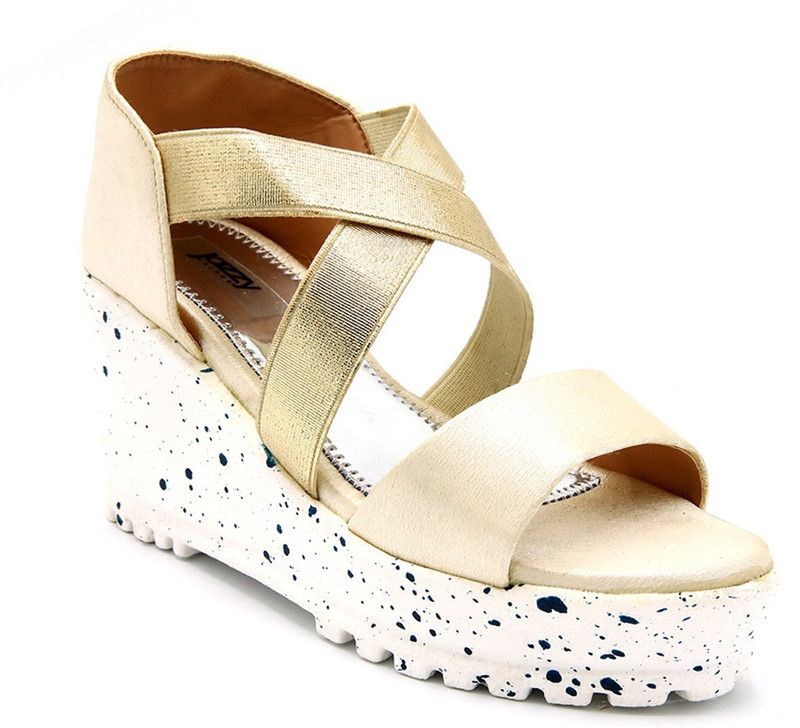 Slip-on Wedges For Girls  (Beige)