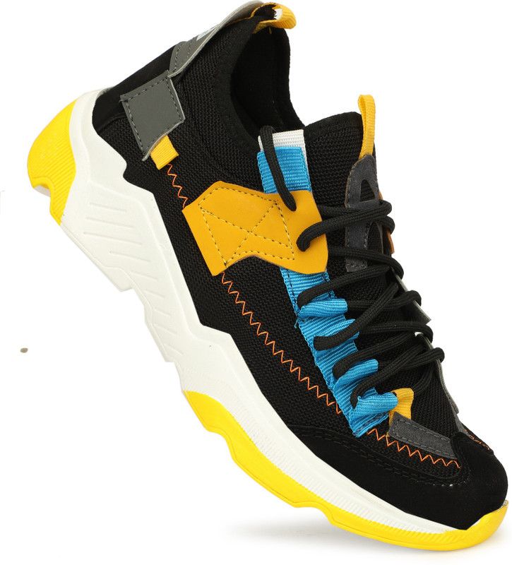 Breathable Light Weighted Playing Sport Running Shoes Running Shoes For Men  (Multicolor)