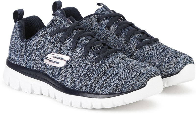 GRACEFUL-TWISTED FORTUNE Running Shoes For Women  (Navy)
