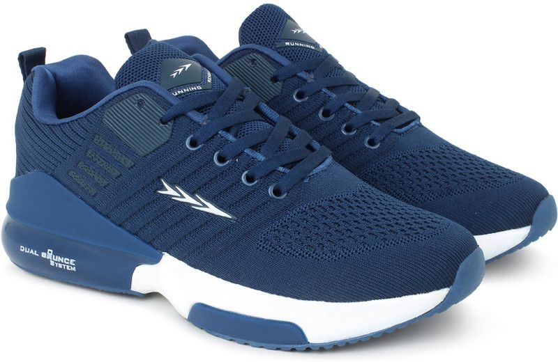 REGAL (M) Turquoise Blue/White Sports Running Shoes For Men  (Navy)