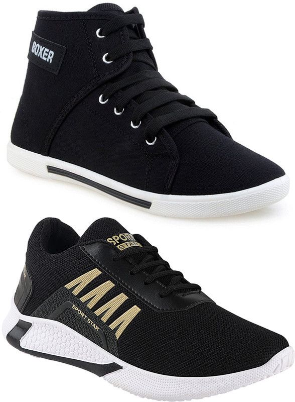 Smart Sports Combo Pack of 2 Sneakers Sneakers For Men  (Black)