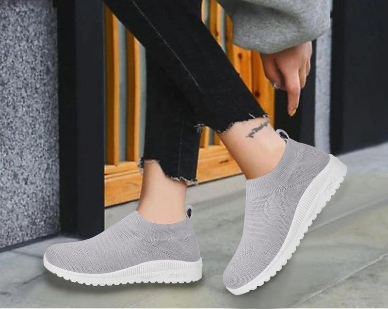 Walking Shoes For Women  (Grey)
