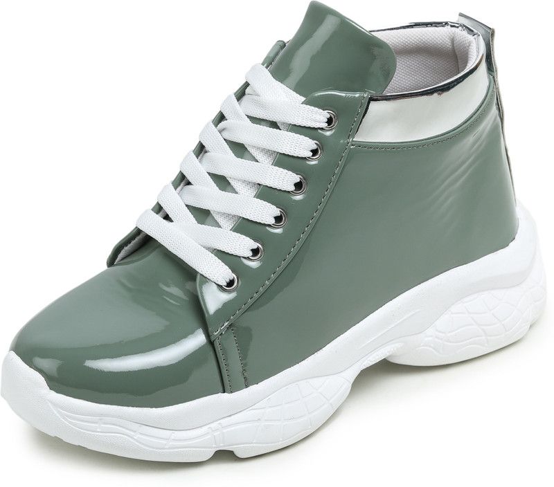 Shoes for Girls Women's High Heels Stylish Ankle Boots Casual & Partywear Trendy Boots For Women  (Green)