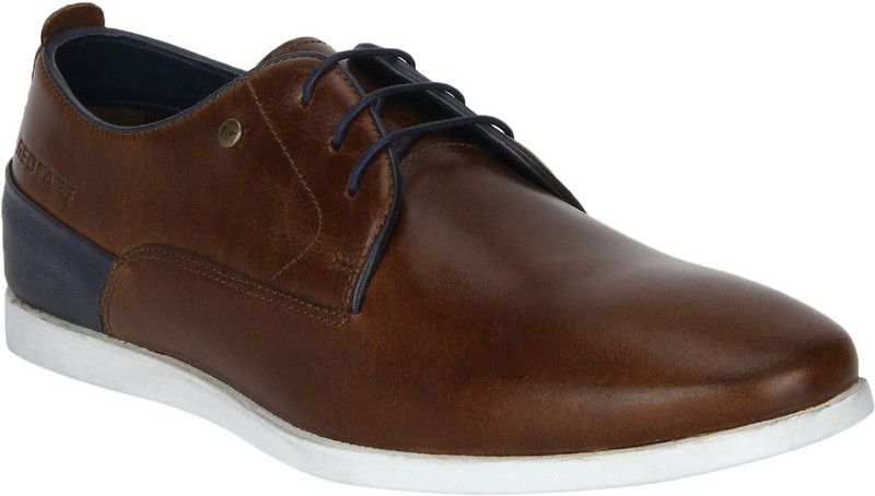 Leather Casuals For Men  (Navy, Brown)