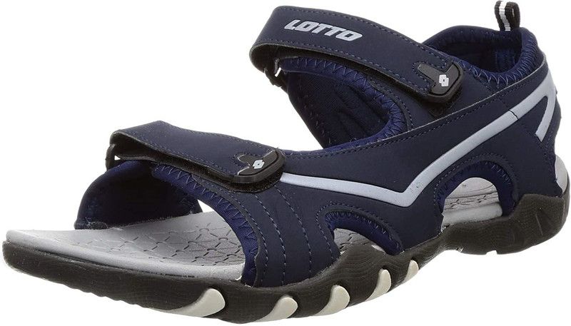 Men Blue, Black Sandal