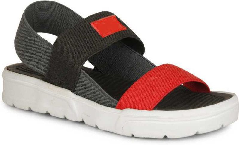 Men Red Wedges Sandal