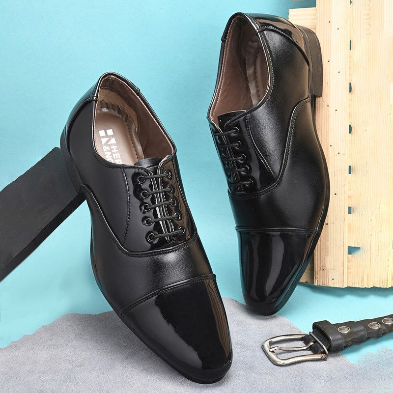 Formal Shoes Lace Up For Men  (Black)
