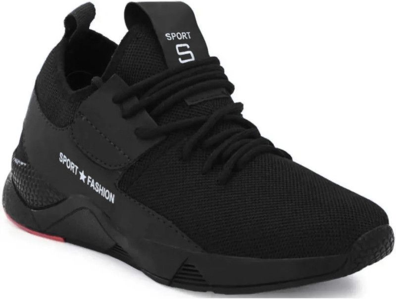 489_BLACK Running Shoes For Men  (Black)