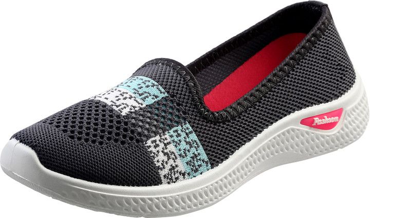 Women Breathable Flexible and Lightweight Loafers For Women  (Grey)