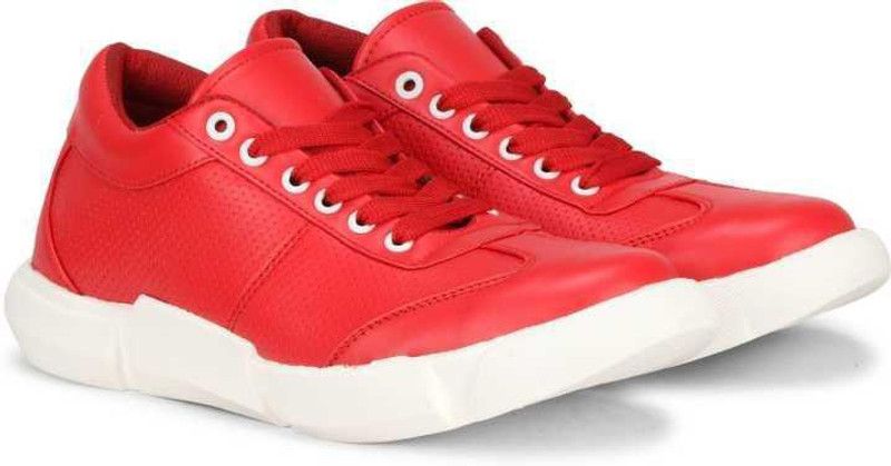 Men sneaker casual shoes in light weight summer shoes Sneakers For Men  (Red)