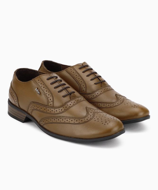 LC2033-TAN Brogues For Men  (Tan)