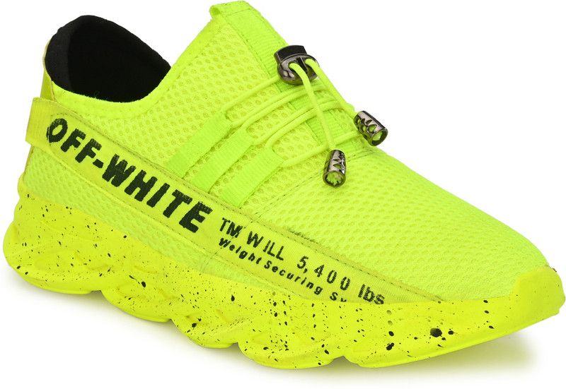 Mesh Lace-Up Casual/Walking/Sports Running Shoes For Men  (Green)
