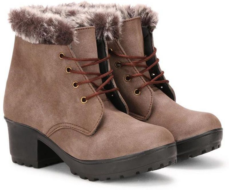 Stylish Latest Collection of Casual Boots Boots For Women  (Brown)