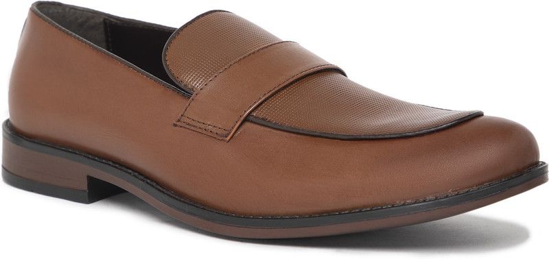 Leather Loafers For Men  (Brown)