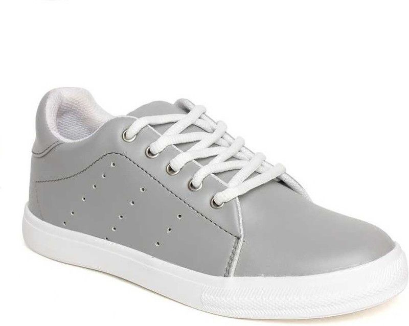 Women Trendy Casual Ankle Sneakers Shoes For Girls Sneakers For Women  (Grey)