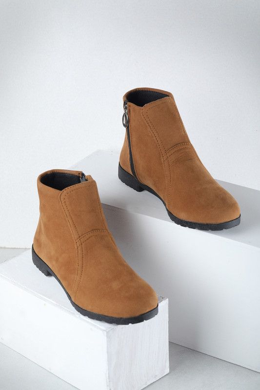 Women Boots Boots For Women  (Tan)