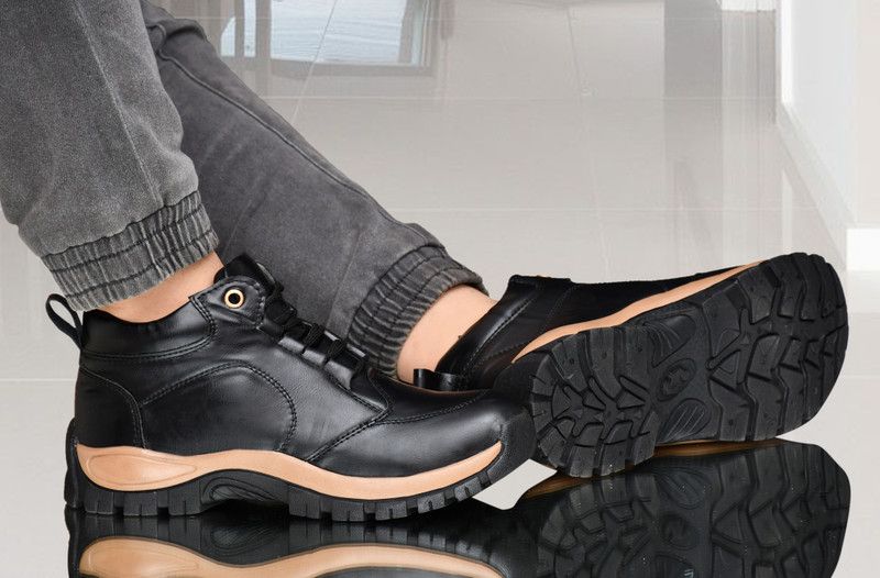 Men's Long Shoe For Riding,Outdoor Outdoors For Men  (Black)