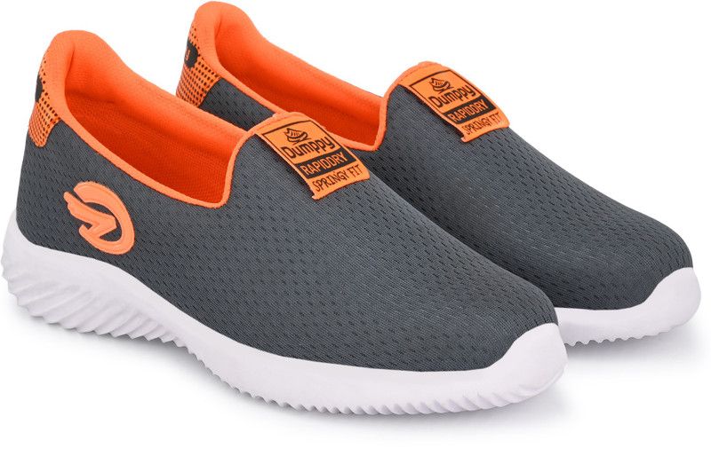 Slip on Walking Shoes For Boys  (Grey)