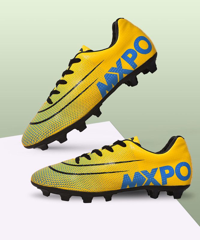 FS-10 Football Shoes For Men  (Yellow)