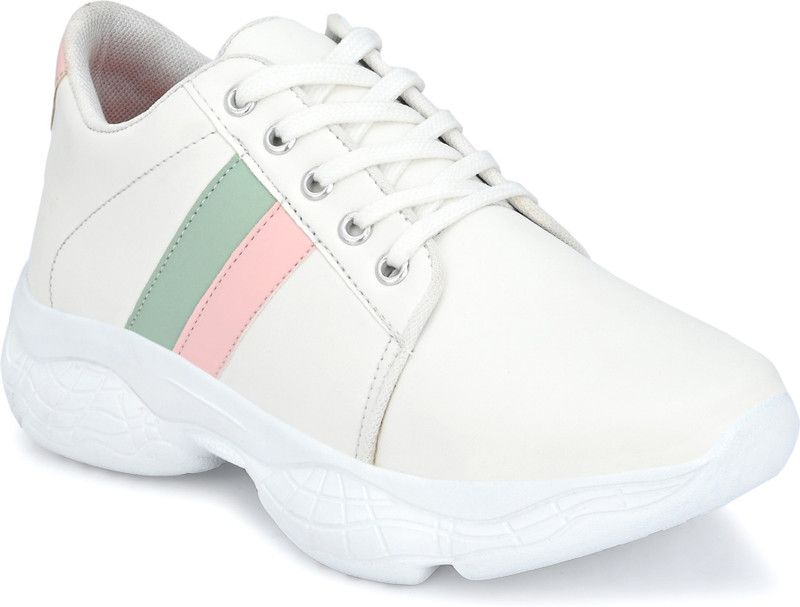 Girls Running, Walking, Sports Shoes Walking Shoes Sneakers For Women  (White)