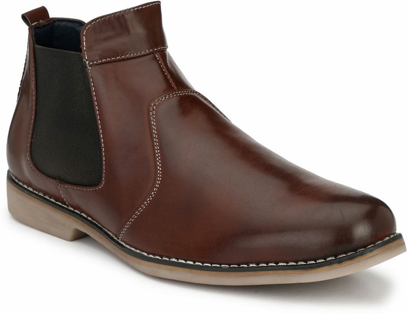 Chelsea Boots For Men  (Brown)