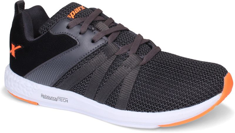 Men SM-397 Dark Grey Fluorescent Orange Running Shoes For Men  (Orange, Grey)