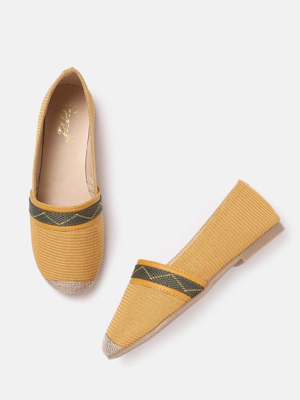 Slip on Espadrilles For Girls  (Yellow)